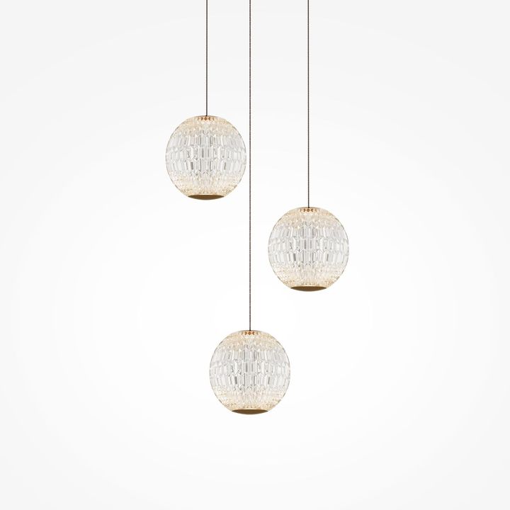 Подвесная светодиодная люстра Maytoni Sapphire MOD293PL-L18BS3K