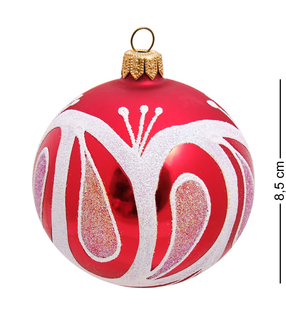 Элита НФШ-1219/1 Набор ел.украшений Шар 2шт «Вьюга» 85 мм