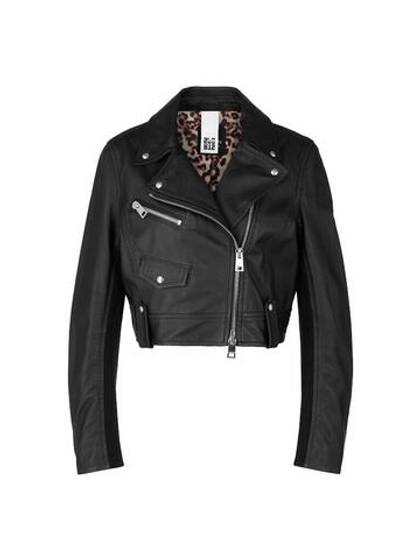 Marc Cain Куртка из натуральной кожи укороченная