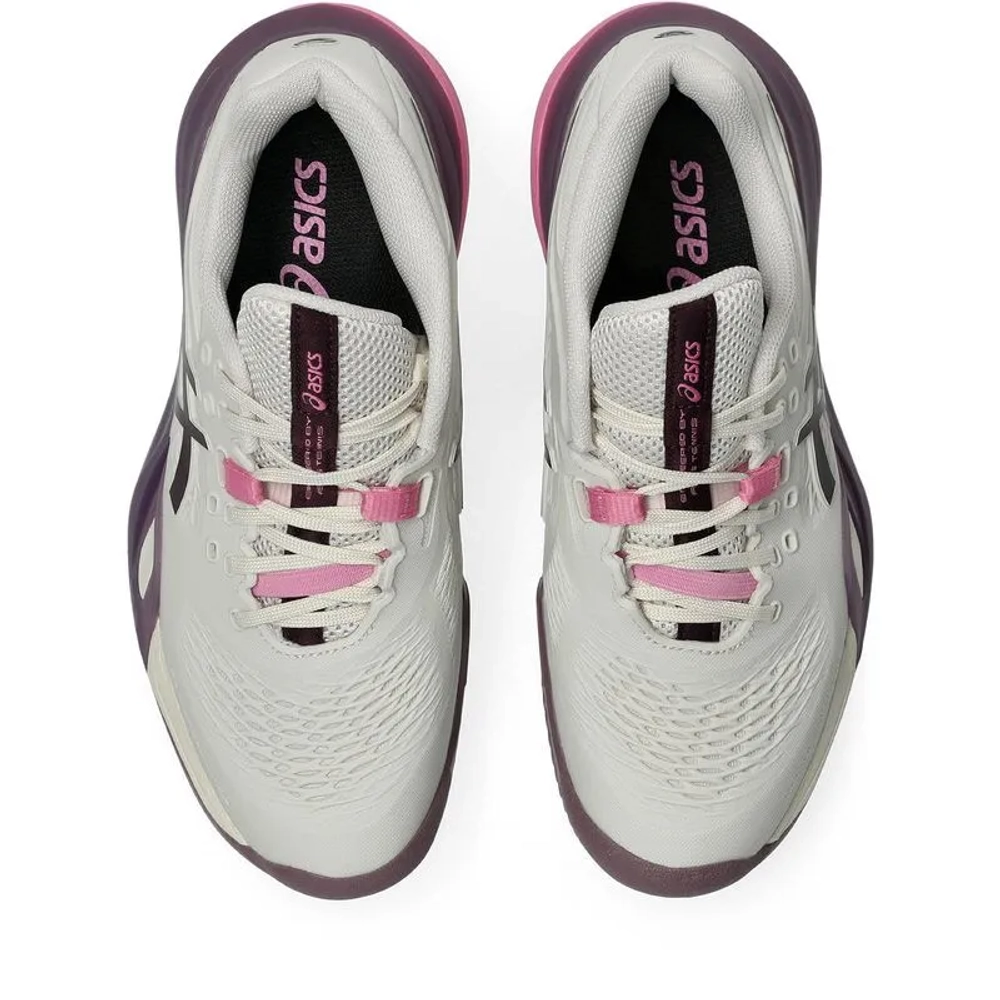 Женские Кроссовки теннисные Asics Gel-Resolution X Clay - soft oat/dark aubergine