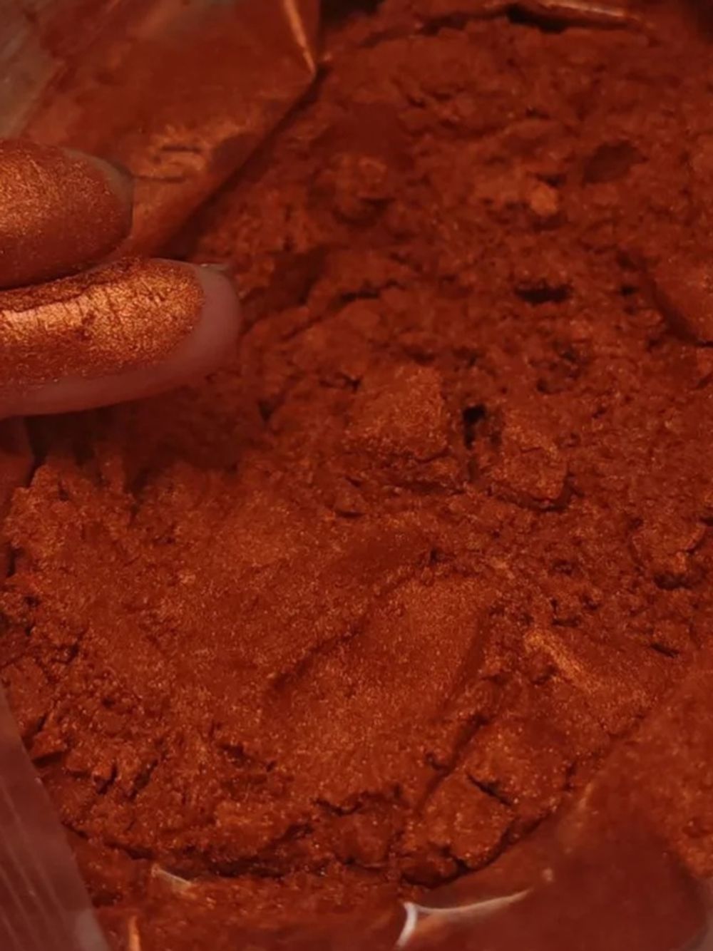 Премиум 9961 Красно-оранжевый металлик - сухой перламутровый краситель