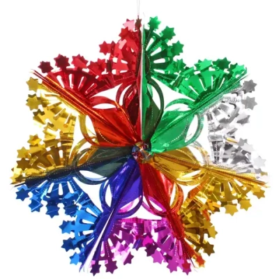 Украшение фольгированное «Сказочная снежинка» d-30 см, Мультицвет
