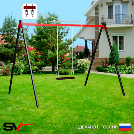 Уличные качели Sv Sport УК170В1 (3.0м/Деревянные/Подвесы на втулке 1к)