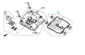 12391-MGZ-J00, GASKET COMP., CYLINDER HEAD COVER