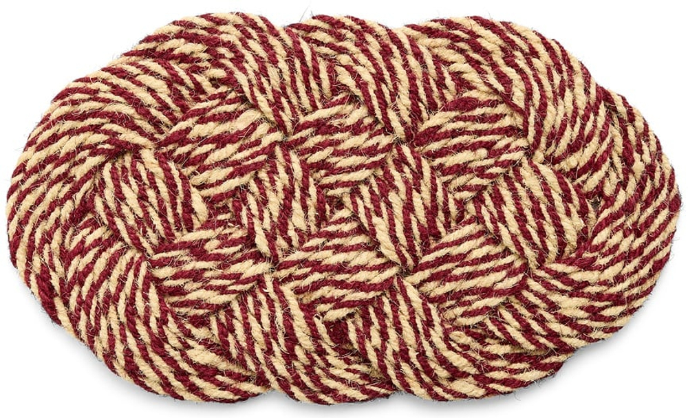 Коврик Hay Coco Swirl, кокосовое волокно, 80 40 см, красный