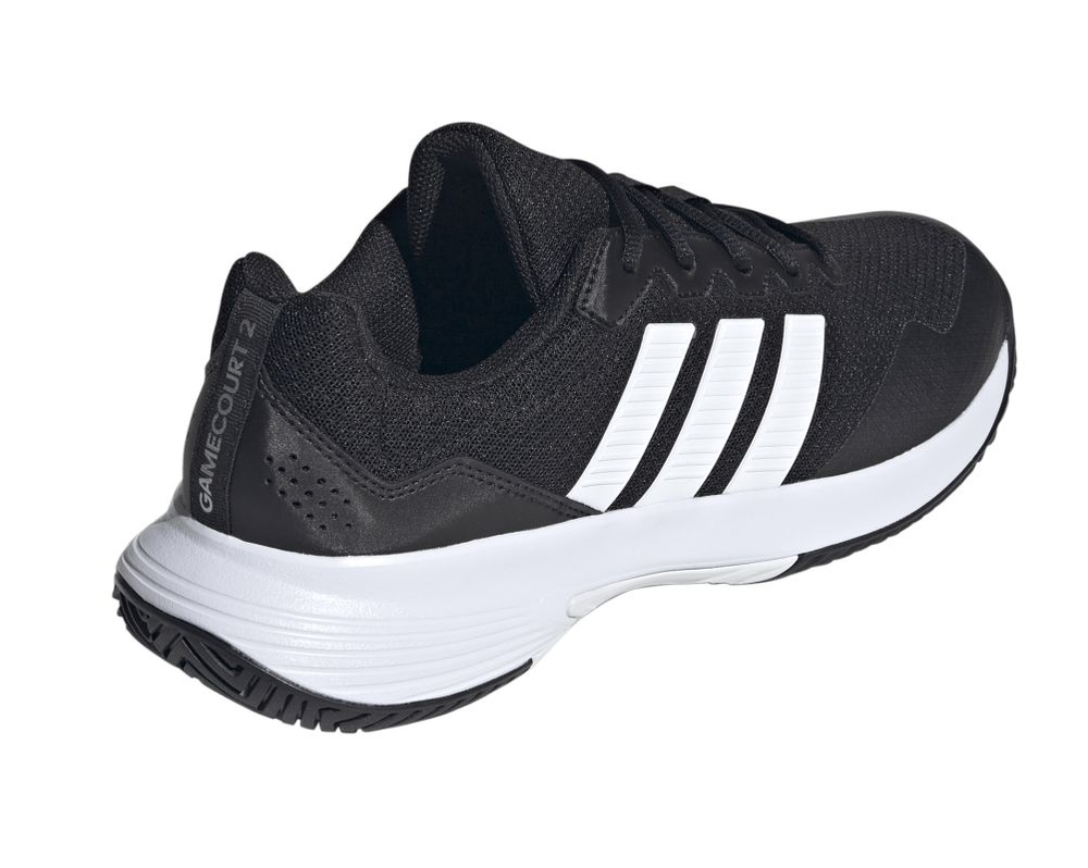 Мужские теннисные кроссовки Adidas GameCourt 2 M - core black/cloud white/silver metallic