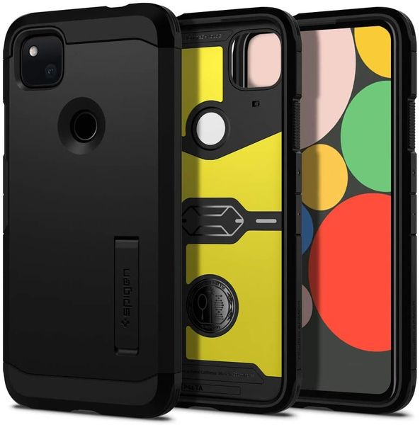 Чехол Spigen Tough Armor Designed для Google Pixel 4a Case (2020) - Black / Черный