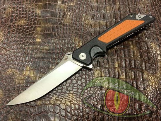Складной нож Reptilian ВИСТ-02 c клинком из стали D2, рукоять G10