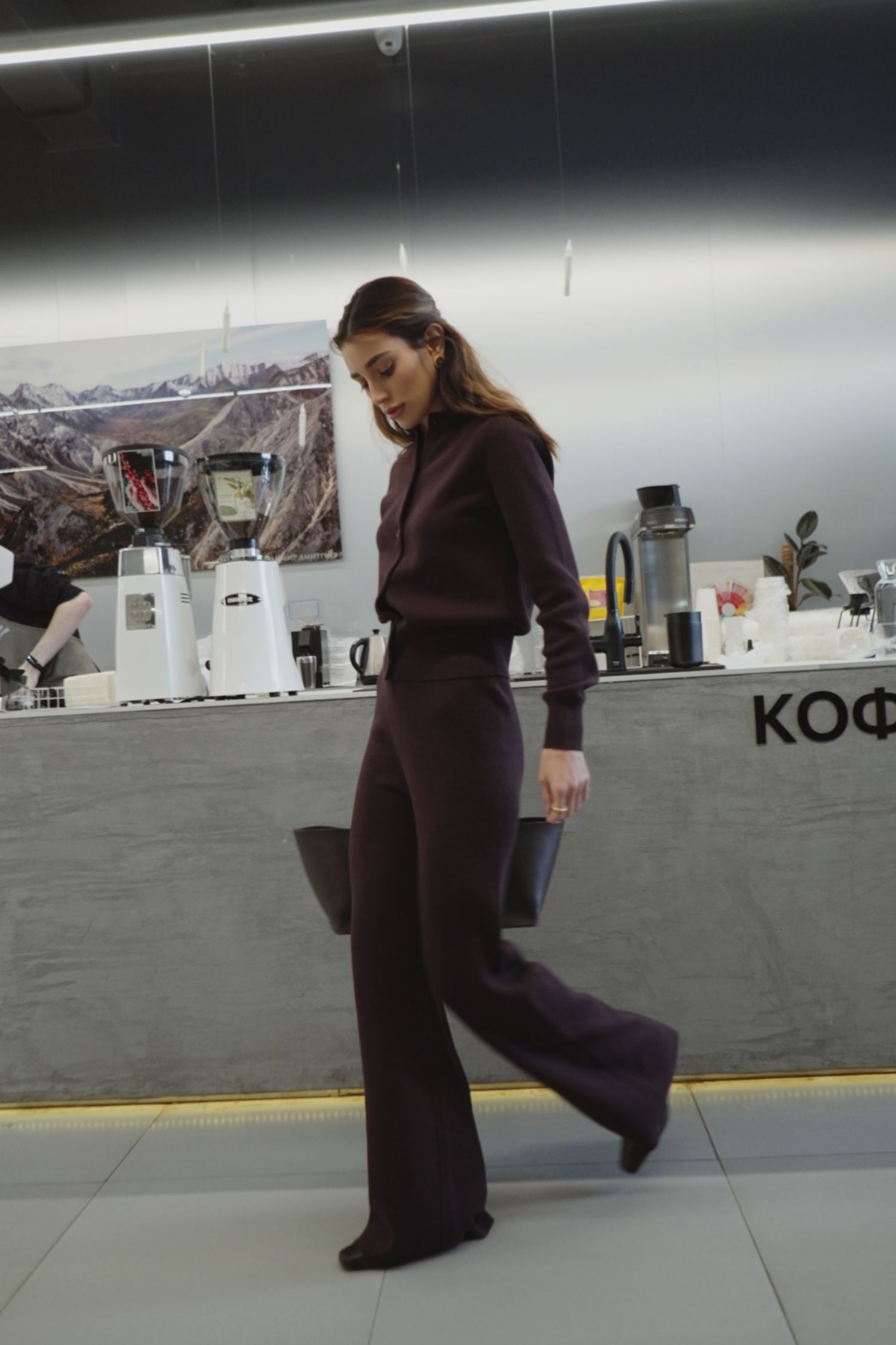 брюки fluffy, шоколад