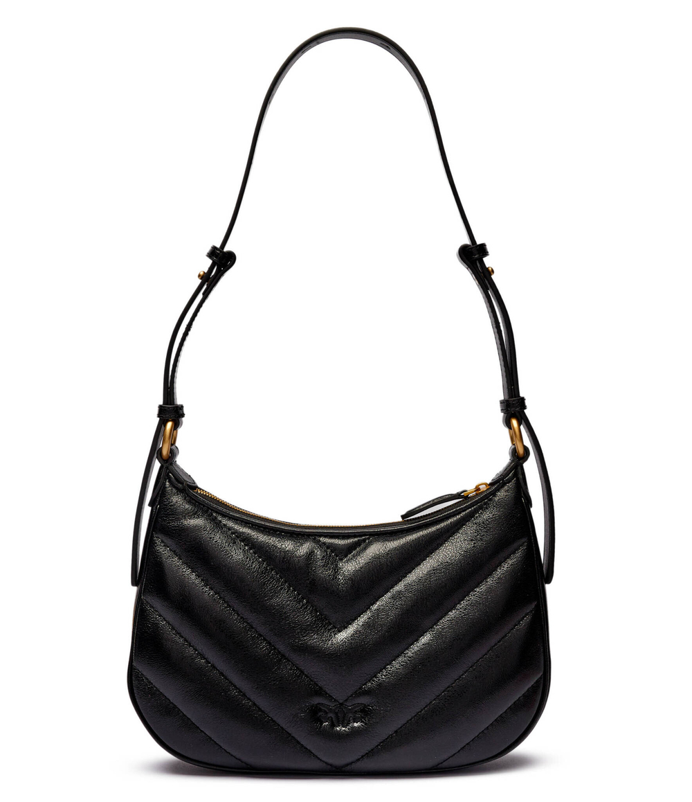 Кожаная сумка хобо HALF MOON MINI Pinko - черный(102790 A1RO)