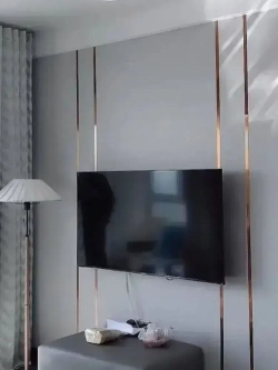 Молдинг декоративный самоклеящийся металлический серебро 10 мм