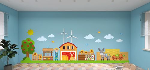 Декоративно-развивающая панель "Фермер"