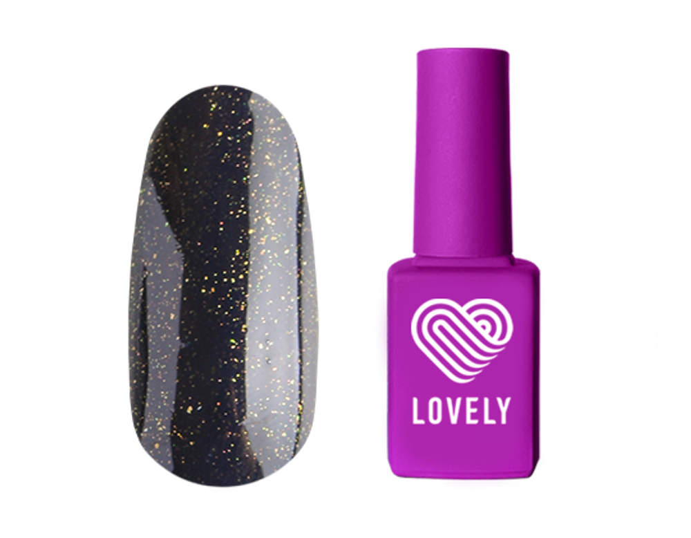 LOVELY Топ GOLD c золотым шиммером (без липкого слоя), 12 ml