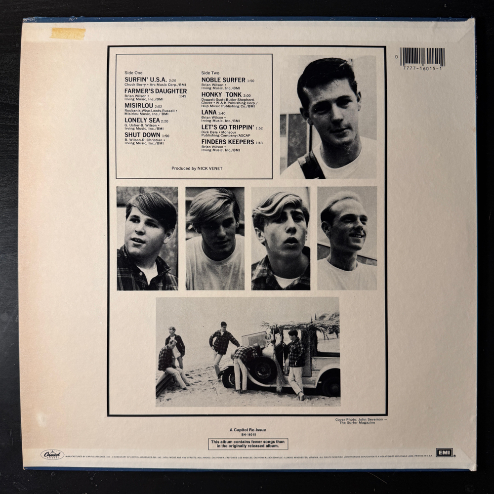 The Beach Boys ‎– Surfin' USA (США 1980г.)