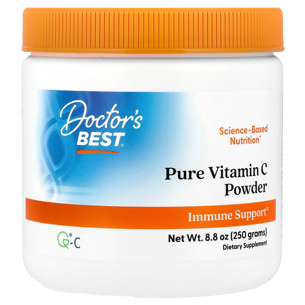 Doctor's Best, чистый порошок витамина C с Q®-C, 250 г (8,8 унции)