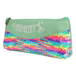 Пенал "Mermaid" 20,5*3.5*9 см, 2 отд., пайетки