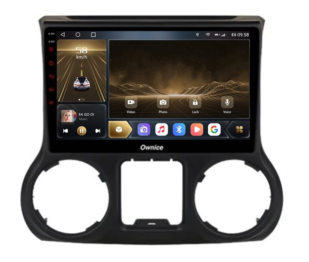 Штатная магнитола OWNICE OL-1258-1-N для Jeep Wrangler 2010-2015 на Android 12.0