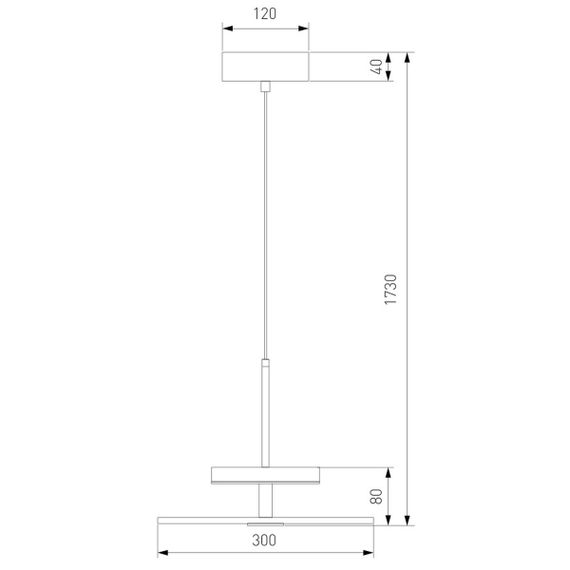 Подвесной светодиодный светильник Eurosvet Thasos 40342 LED черный