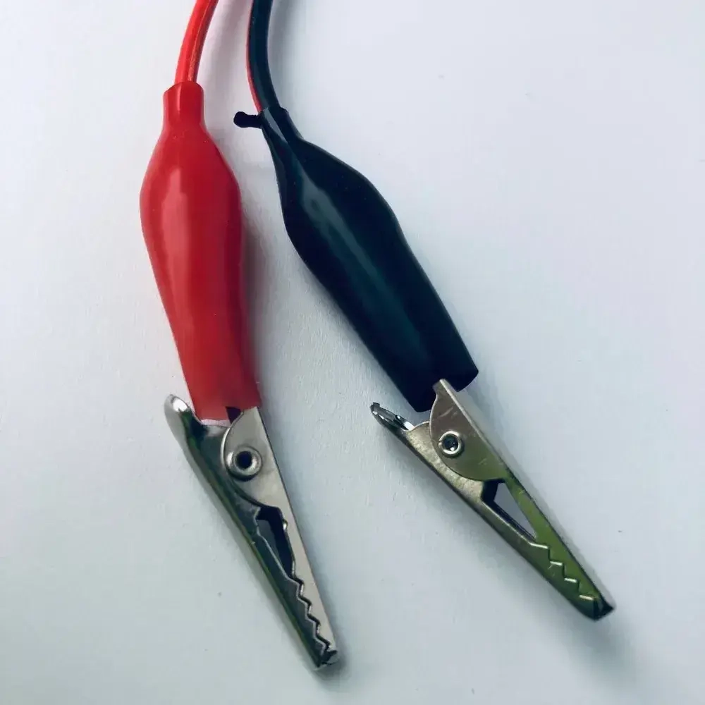 Щупы крокодилы универсальные для мультиметра тестера PVC с длиной провода 1м; 20 жил, с зажимами