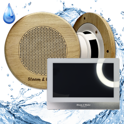 Комплект домашней акустической системы с  караоке-усилителем Steam & Water SOUND SAUNA R2