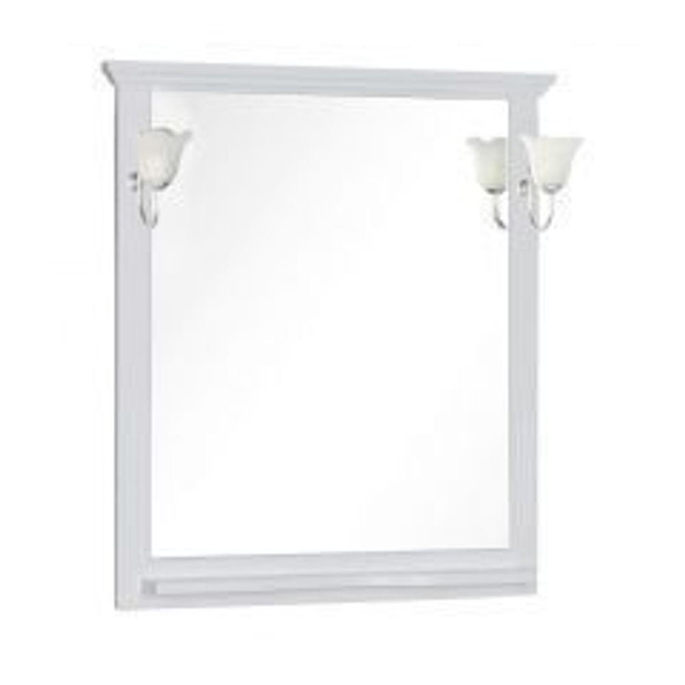 Зеркало Aquanet Лагуна 85 белый