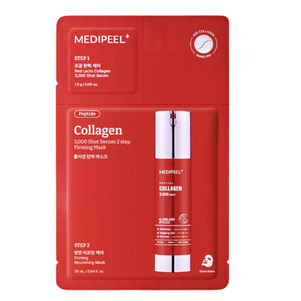 Двухфазная маска с коллагеном и микроиглами MEDI-PEEL Red Lacto Collagen 3000 Shot Serum 2 Step Mask