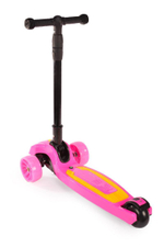 Самокат 3-х колесный, свет, звук, 03Б (розовый)