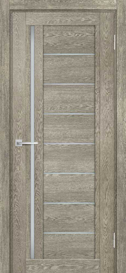 Дверь ТЕХНО-801 / Цвет Гриджио / белый сатинат / Двери МАРИАМ