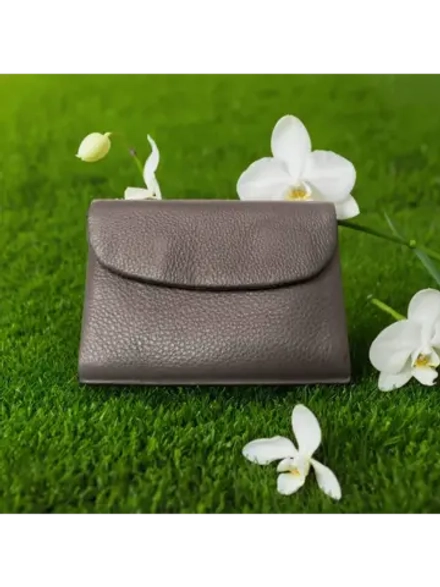 Компактный кошелек натуральная кожа