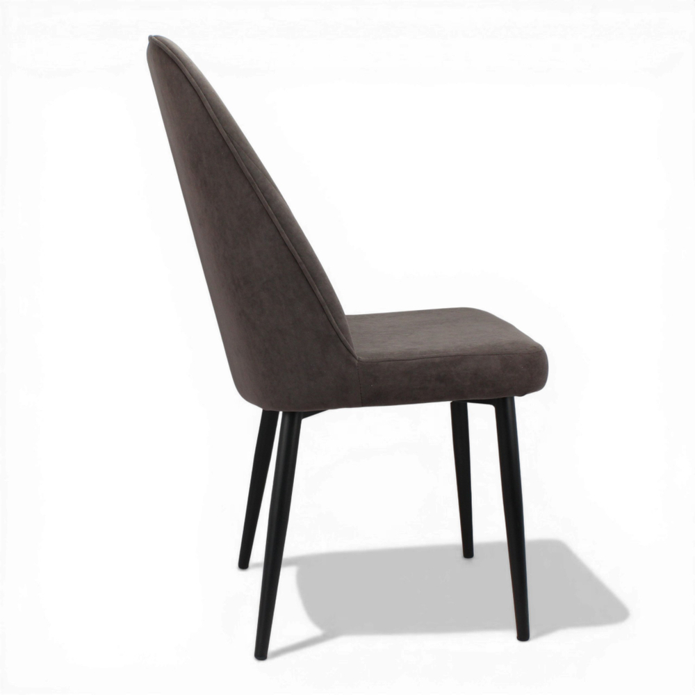 Стул "Лотос" (арт. 327), велюр Бренди В09 шоколад, ножки черные