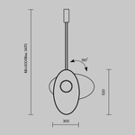 Подвесной светодиодный светильник Maytoni Evolution MOD396PL-L10BL3K