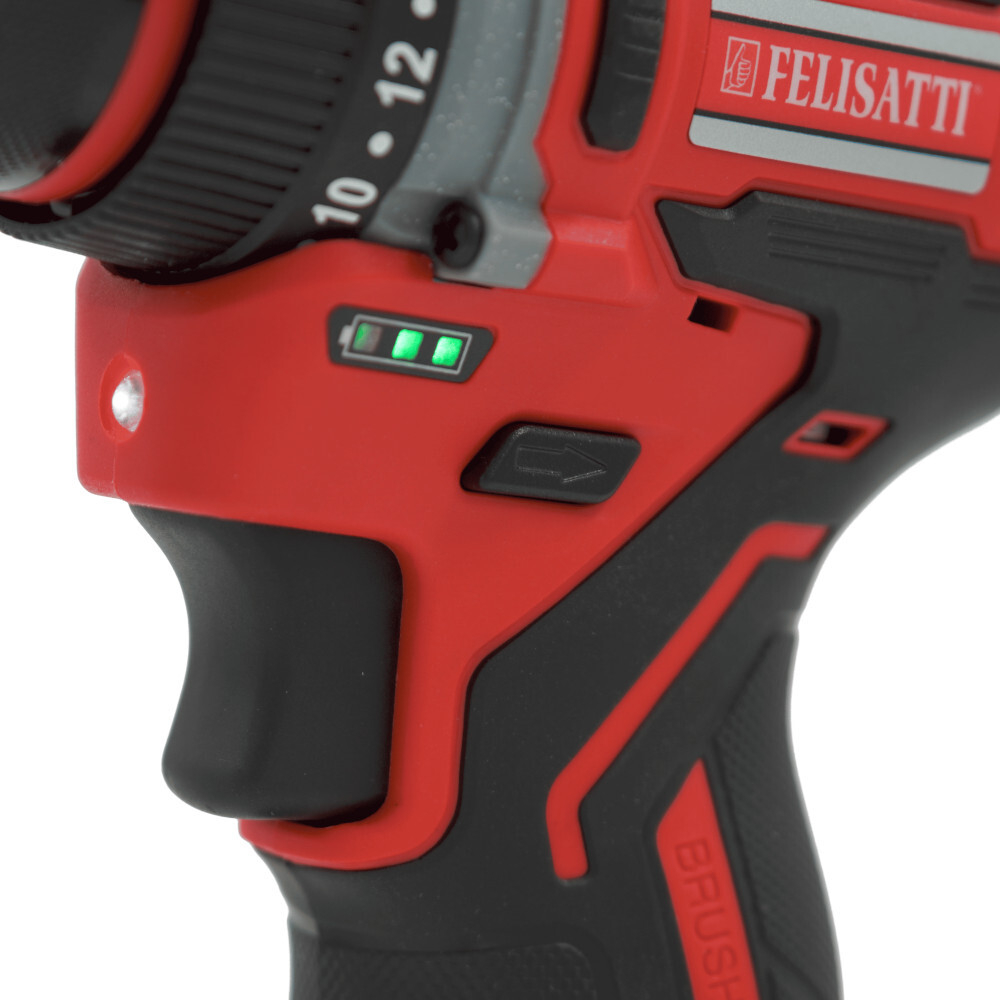 Дрель-шуруповерт аккумуляторная FELISATTI HD FT1251 12V 2*2Ah