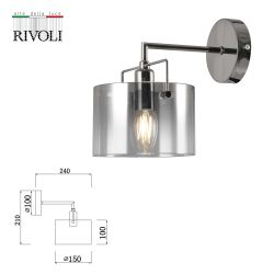 Бра светильник Rivoli Bonnie 2078-401 настенный 1 х Е14 40 Вт классика