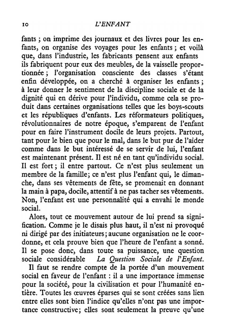 L'enfant | Maria Montessori