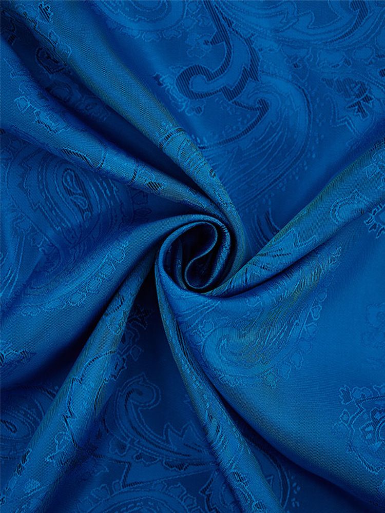 Ткань подкладочная Жаккард &quot;огурцы&quot;, шир. 145 см, 90 гр/м2, вискоза 45%, п/э 55%, синий