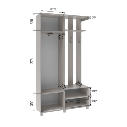 Прихожая Ларго-2, Кашемир
