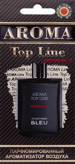 Ароматизатор для автомобиля AROMA TOP LINE №17 BLEU картон