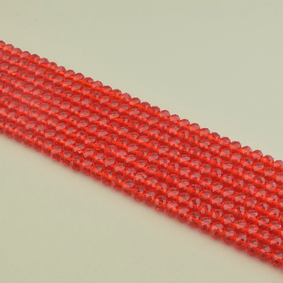 Нитка Чешский хрусталь 40 см. 7,5 мм. (Без замка)