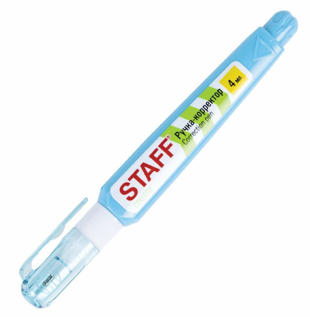 Ручка-корректор STAFF "College", 4 мл, металлический наконечник, 226815