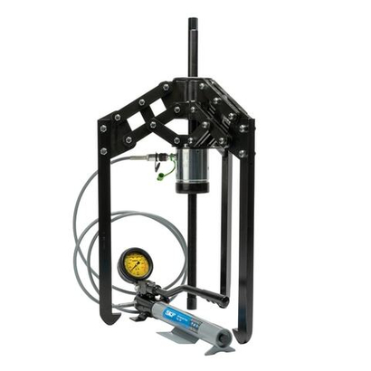 Hydraulically-assisted heavy duty jaw puller with Hydraulic pump with large oil container TMHP 30/350