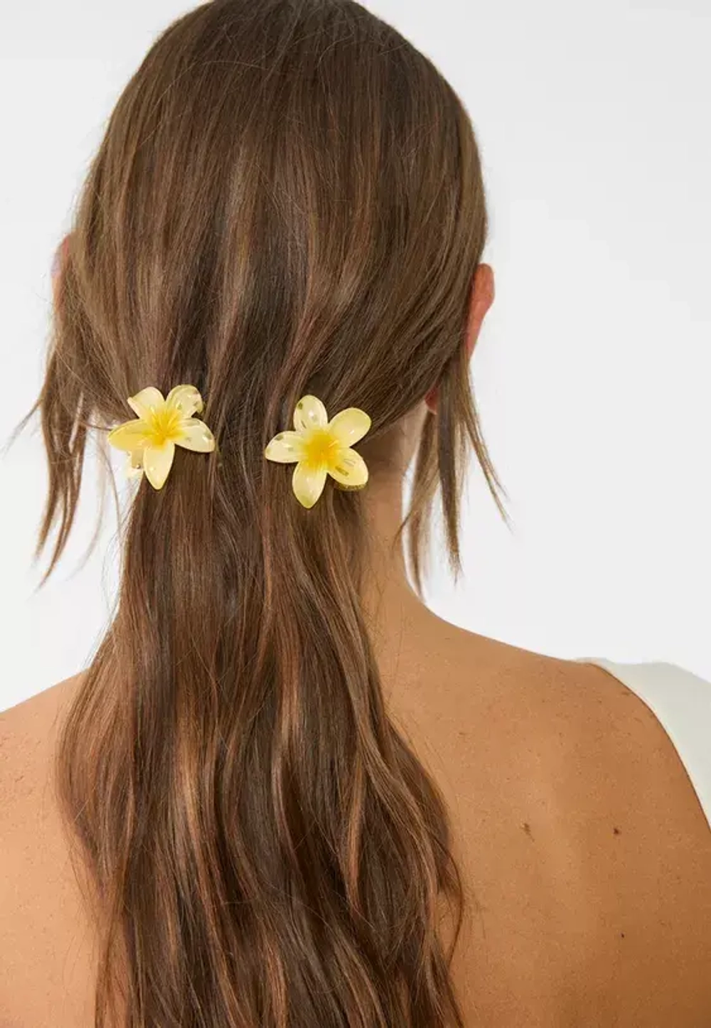 STRADIVARIUS Набор из 3 мини-заколок для волос в виде цветов, золотой