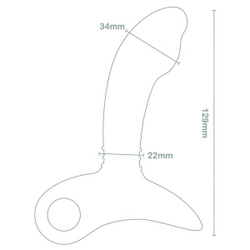 Черный вибромассажер простаты Nexus Sparta с подвижным язычком - 12,9 см.