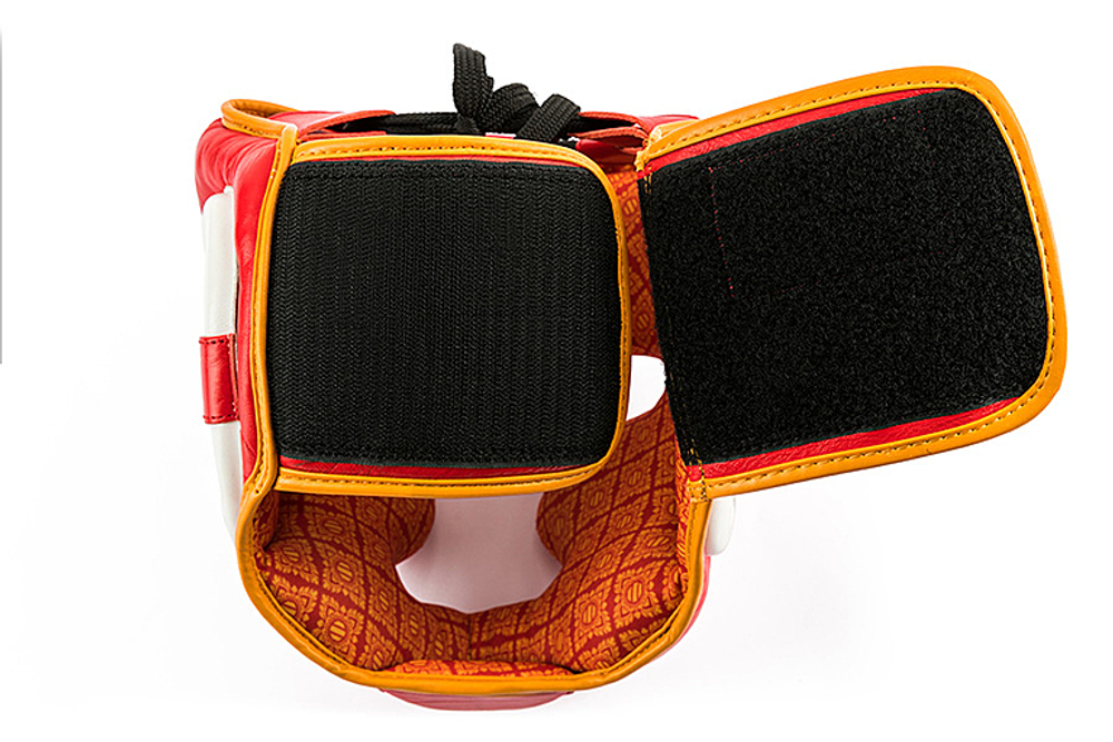 UFC Premium True Thai Шлем для бокса, цвет белый/красный, размер XL