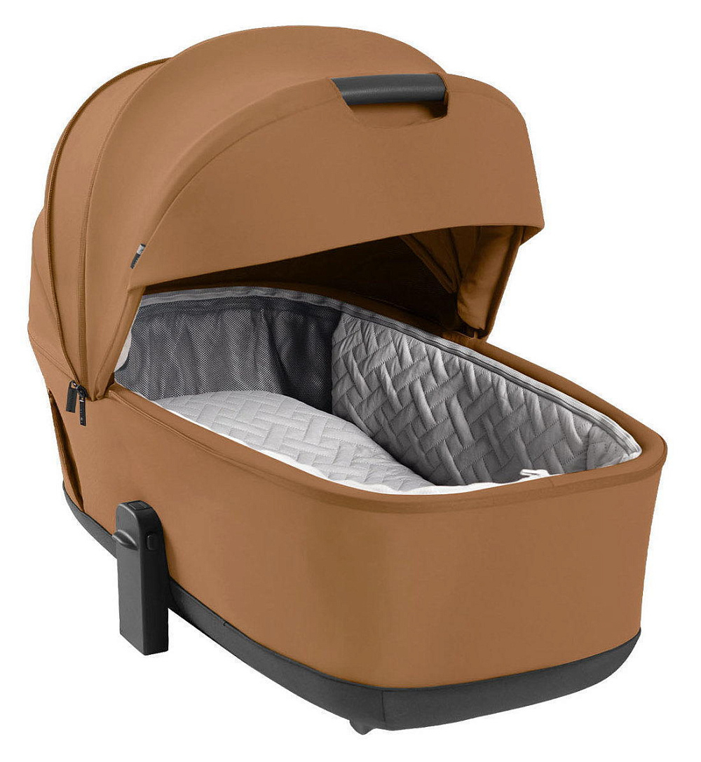 Коляска Carrello Alfa CRL-6522 2025 Cybex Aton S2 i-Size Lava Grey 3 в 1 Honey Beige