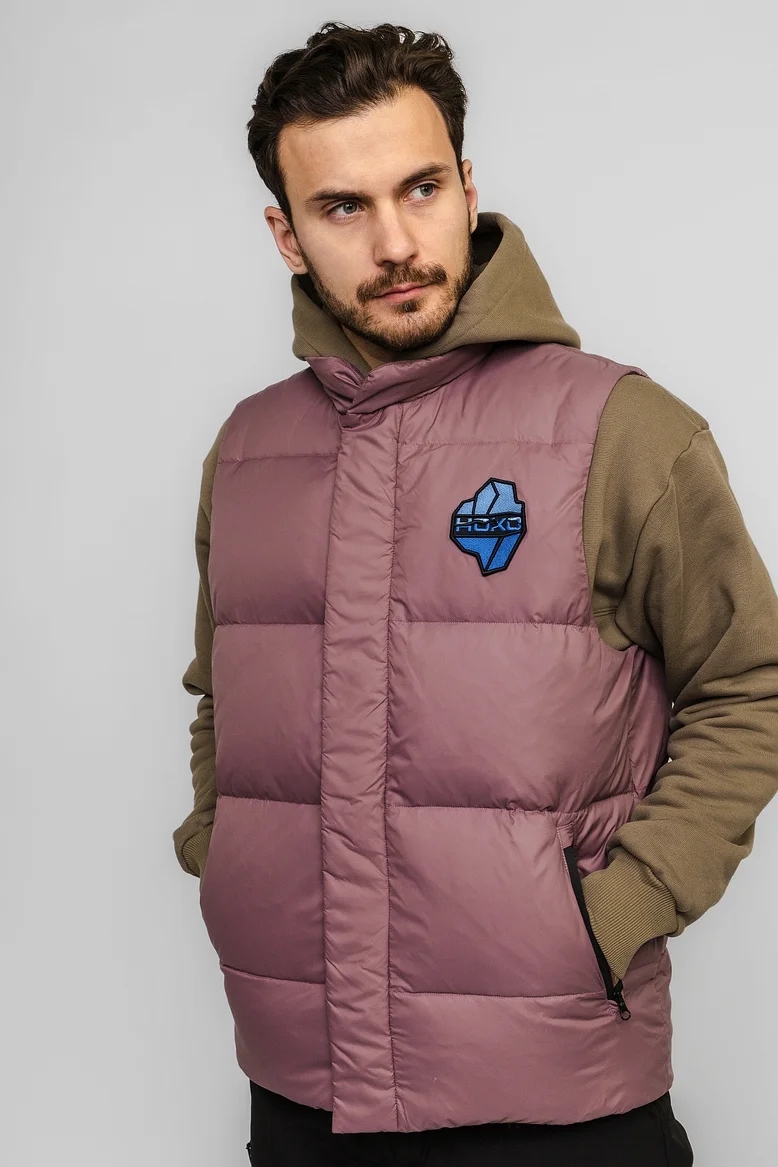 Жилет "НОХО" утеплённый, унисекс, цвет "Лиловая дымка"