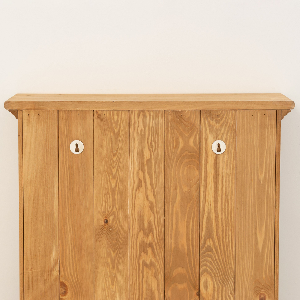 Шкаф навесной Прованс 2 ящика для кухни и ванной из массива сосны, бежевый