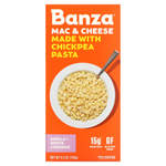 Banza, Макароны и сыр, скорлупа + белый чеддер, 156 г (5,5 унции)