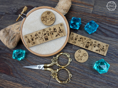 Комплект магнитов "Зимняя ночь"