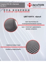 EVA коврики с бортами в салон автомобиля Kia Rio 4