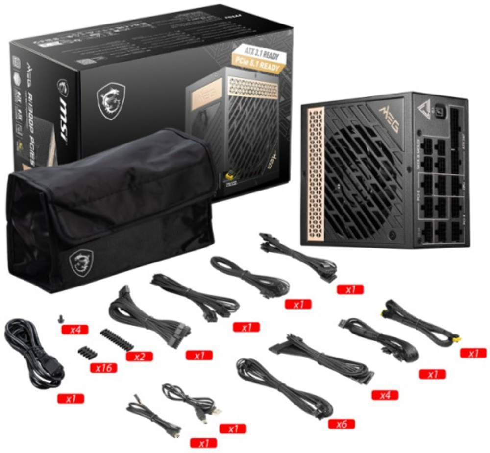 Блок питания ATX MSI MEG Ai1300P